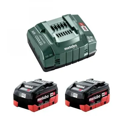 Metabo 685122380 2x 18v 5.5Ah LiHD Battery Starter Kit With ASC 145 Charger • £219.95