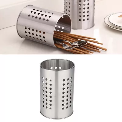NEW Stainless Steel Cutlery Stand Kitchen Utensil Holder Rack Drainer Sink Tidy • $11.89