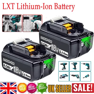 8.0Ah For Makita 18V BL1830 LXT Li-ion Makstar Battery Twin Pack Power Genuine • £65.99