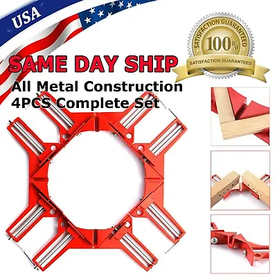 4Pcs/Set 90 Degree Right Angle Clip Clamps Corner Holders Woodworking Hand Tools • $14.99