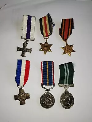 6 Original Miniature British Military Medals • £39