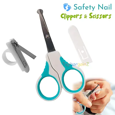 £3.49 • Buy Safety Baby Nail Clippers Manicure Set Toddler Toes Trim Nails Scissors Cover UK