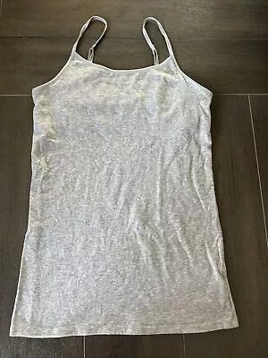 MOSSIMO Women's Gray Cami Sleeveless Adjustable Strap Tank Top - Size M • $3.99