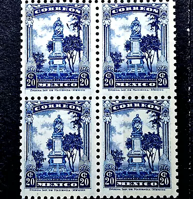 Mexico 1900's - MNH - Architecture - Quartblock - 20 Cents - 4 Stamps Set • $2.76