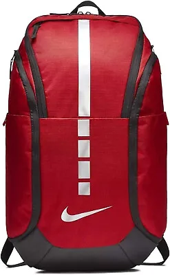 Nike Hoops Elite Pro Basketball Shoe Backpack Red Black Bred Silver BA5554 657 • $89.99