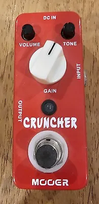 Mooer Effects Cruncher Distortion Mini Pedal • $26