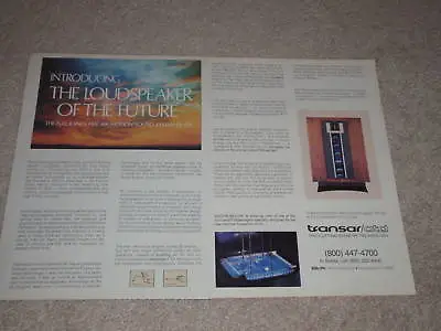 ESS Transar/atd Speaker Ad 19772 Pgs Articles Info Pictures • $13.49