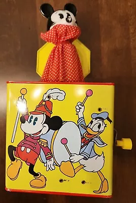 Mickey Mouse Jack In The Box VTG  50s Carnival Disney NOT WORKING For Decor Only • $34.99