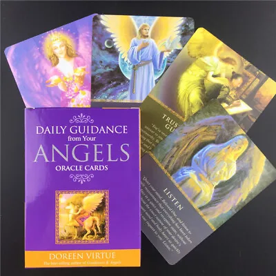 Angel Tarot Cards Deck Doreen Virtue & Radleigh Valentine Psychic Oracle Well UK • £7.99