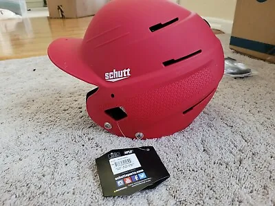 Schutt XR2 335600 XL Softball Helmet Matte RED 7 1/2-3/4 • $17.50