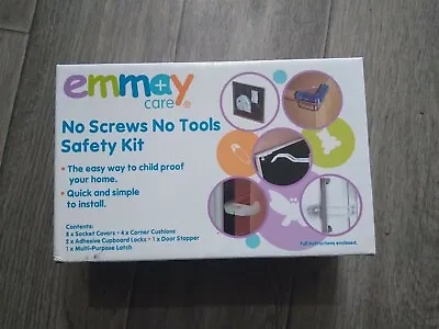 Emmay Care No Screws No Tools Home Child Safety Proofing Kit (16 Pieces) • £5