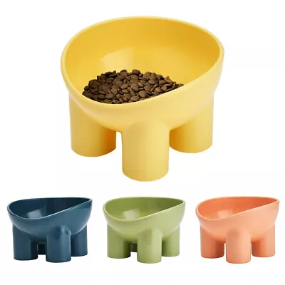 £4.95 • Buy Raised Tilted Elevated Bowl Pet Cats Food Water Dish Backflow Prevention Baskets