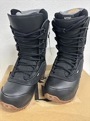 Nitro Venture Pro Standard Snowboard Boots Men's 10 Black #Z6 • $190