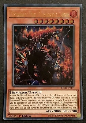 Pyrorex The Elemental Lord | BLRR-EN069 | Super Rare | 1st Edition | YuGiOh TCG • £0.99