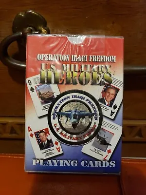 Operation Iraqi Freedom US Military Heroes Playing Cards Sealed Full Deck • $9.99