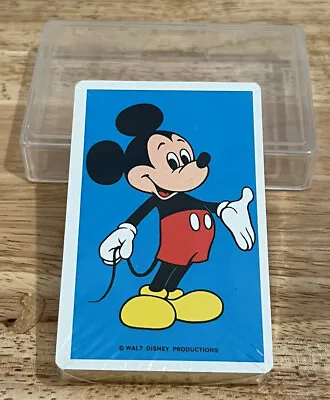 NEW Sealed Vtg Walt Disney World Florida Mickey Mouse Playing Cards Hard Case • $6.32