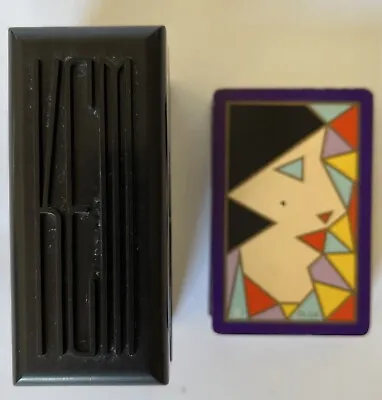 Vintage Playing Cards Art Deco Cubist 1930's 52 Cards Bonus: KEM Hard Case • $13.99