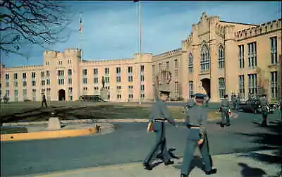 Lexington VA VMI Virginia Military Institute Vintage Postcard WEST BARRACKS • $9.89