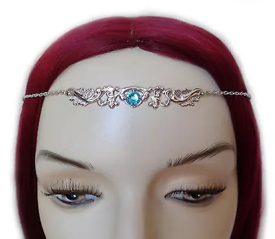 Celtic Renaissance Medieval Circlet Crown Headpiece Headdress Gothic Elven Elf • $18.99