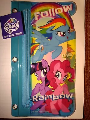 My Little Pony - Pencil Pouch W/ Zipper For 3 Ring Binder Rainbow • $6.80