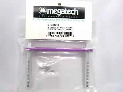 Megatech RC Traxxas Emaxx Purple Aluminum Front Body Mount Plate NIP MTC22318 • $16