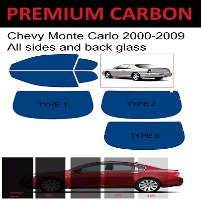 Premium Carbon Window Tint Fits Chevrolet Monte Carlo 2000-2009 Precut Tint • $44.50