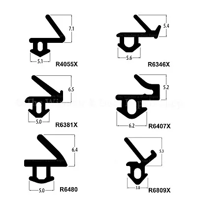 Black Flipper UPVC Window Door Rubber Gasket Seal Strip Packs • £1.78