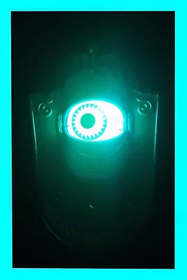 Halloween Prop Spooky Eye Doorbell Open/closes Eerie Moves Animated Voice / Gold • £21