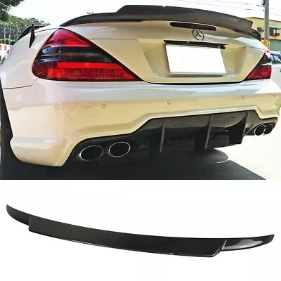 Carbon For Mercedes Benz R230 SL550 SL600 V Style Trunk Spoiler Convertible • $359