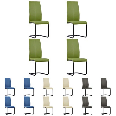 $214.99 • Buy VidaXL 2/4/6x Dining Chairs Faux Leather Kitchen Seat Furniture Multi Colours