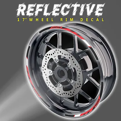 For Kawasaki Z650 17-21 20 19 18 Reflective Wheel Sticker 17  Rush03 RED • £21.94