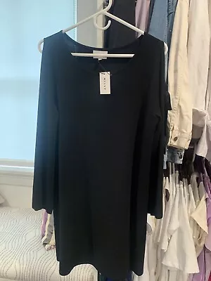 Milly Women’s Black Shift Dress Sz M • $100