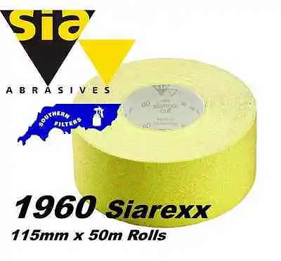 £47.66 • Buy 115mm X 50metre ROLL SIA 1960 HEAVY DUTY QUALITY SIAREXX SANDPAPER *** OFFER ***