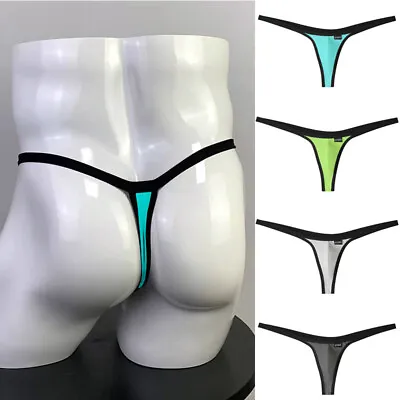 Mens G-String Thongs Bulge Pouch Panties Micro Bikini T-back Briefs Underwear US • $3.66