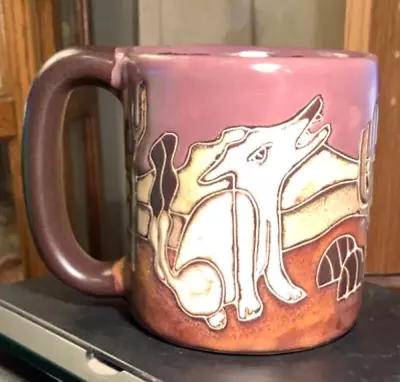 Design By Mara Mexico Large Coffee Mug Coyote / Wolf - S1.5a • $19
