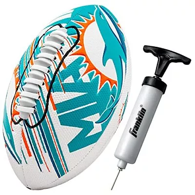 Franklin Sports NFL Miami Dolphins Football - Youth 8.5   SPACELACE Grip   • $11.99