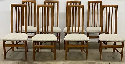Set Of 8 Benny Linden Style Teak Dining Chairs Good Condition MCM • $1200