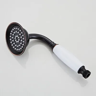 £16.19 • Buy Oil Rubbed Bronze Ceramic Handle Shower Head Telephone Bathroom Hand Shower Head