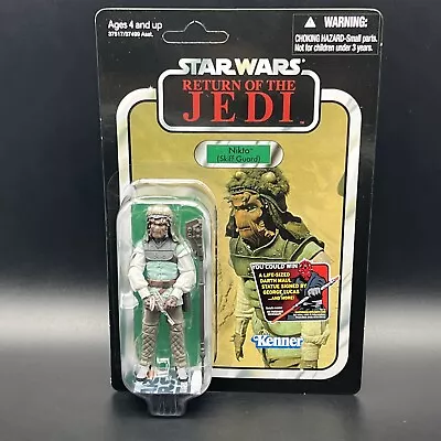 Nikto Skiff Guard VC99 Return Of The Jedi 2011 Unpunched Card Star Wars Figure • $45.89