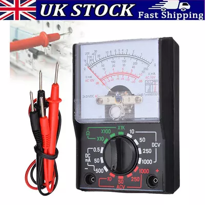 Analogue Multimeter Voltmeter Ammeter AC DC OHM Amp Circuit Current Volt Tester • £5.39