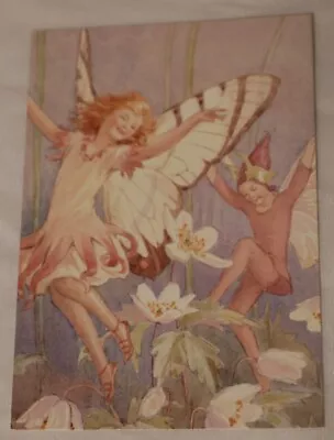 Wood Anemone Fairy By Margaret Tarrant PC 2410 Medici Society 4x6 Postcard Vtg • $9