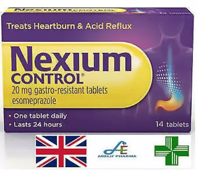 Nexium Control 20mg - 14 Tablets - 24 Hour Relief From Heartburn & Acid Reflux • £10.59