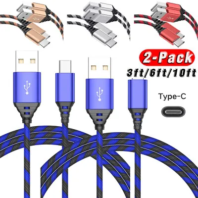 2-Pack Type-C Charging Cables Cord For Motorola G Power/Stylus/Pure/Play/Edge 5G • $8.99