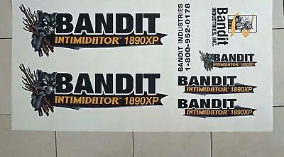 Brush Bandit Wood Chipper Model 1890xp Decal Kit - 1890XP Decals Stickers Kit • $160