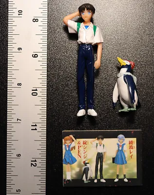 $24.95 • Buy Neon Genesis Evangelion School Boy Shinji & Pen Pen Vintage Anime SEGA Figures