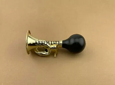 Genuine 7  Long Vintage Lowrider Bicycle Lowrider Bicycle Bugle Horn In Gold. • $19.89
