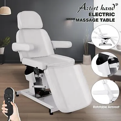 White Electric Hydraulic Massage Table Facial Bed Salon Beauty Spa Tattoo Chair • $528.99