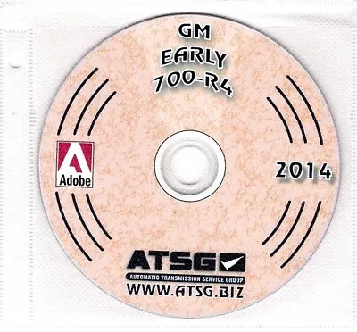 ATSG 1982-1986 GM THM 4L60 (700-R4) Transmission Rebuild Manual CD-ROM 0-700-R4 • $39.95