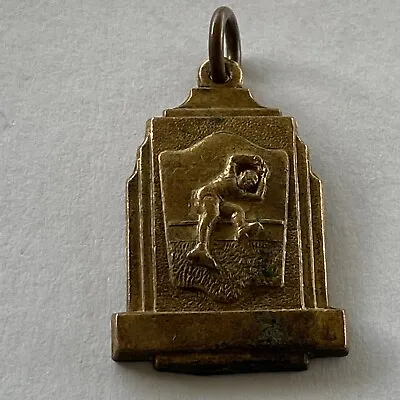 Vintage Medal Sports  Award Charm Pendant 1955 Unlimited Field Day R . C . Cola • $8