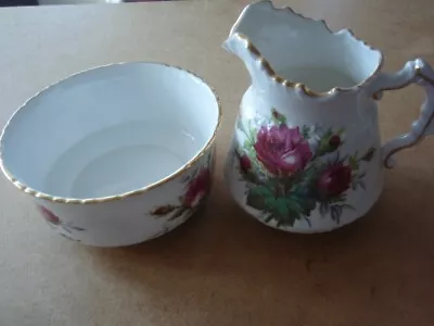 Vintage Hammersley Bone China Grandmother's Rose  - Milk Jug/Sugar Bowl • £24.99